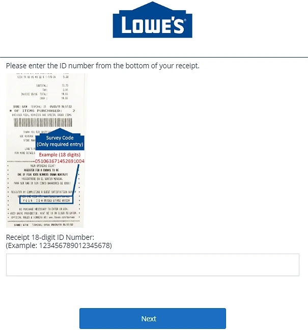 www.lowes.com/survey homepage
